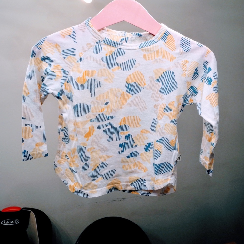 ♥️ Stella Mccartney Kids Cotton Long Sleeve modern Print T Size 24months